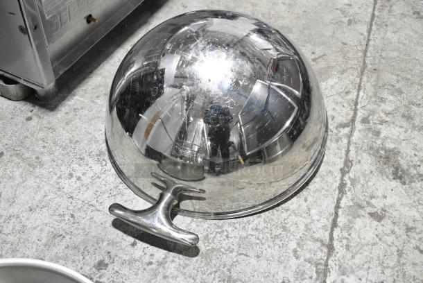 6 Various Metal Items Including Metal Mixing Bowl, Bowl Dolly, Chafer Pieces. 6 Times Your Bid! - Image 8 of 10