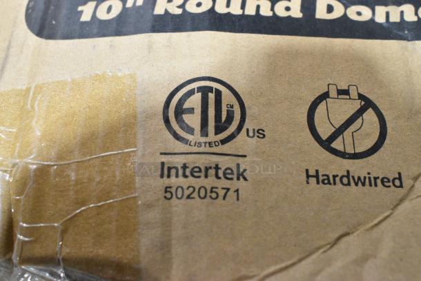 BRAND NEW SCRATCH AND DENT! ServIt 423HLR85CR Retractable Cord Ceiling Mount Heat Lamp with Modern Copper Finish Round Dome Shade. 120 Volts, 1 Phase. - Image 3 of 4