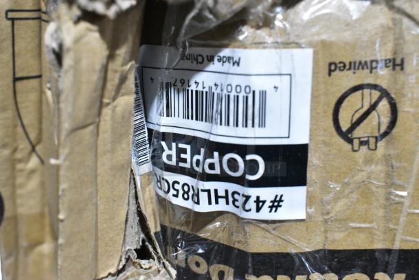 BRAND NEW SCRATCH AND DENT! ServIt 423HLR85CR Retractable Cord Ceiling Mount Heat Lamp with Modern Copper Finish Round Dome Shade. 120 Volts, 1 Phase. - Image 4 of 4