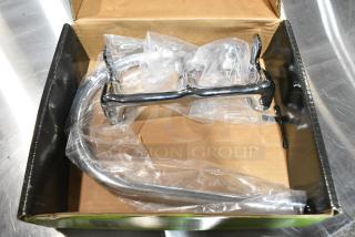 BRAND NEW SCRATCH AND DENT! Regency 600FW88G Wall Mount Faucet with 8" Centers and 8" Swivel Gooseneck Spout