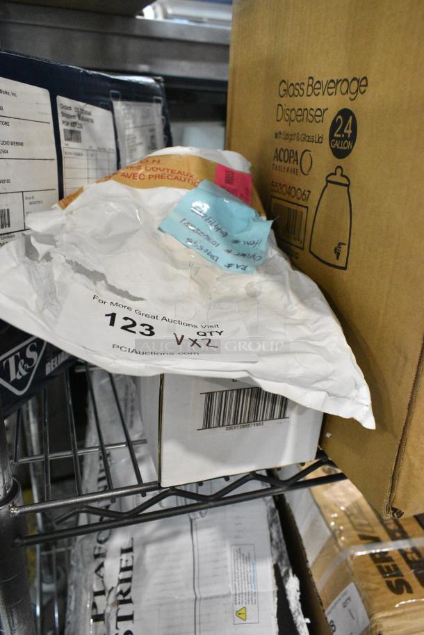 2 BRAND NEW SCRATCH AND DENT! Items Including Robot Coupe 118243S Replacement Fine Serrated Edge Blade and 92AUR23036 SharkBite Max™ UR23036 1/2" x 3/8" Brass Push-To-Connect Compression Angle Stop. 2 Times Your Bid! - Image 1 of 7