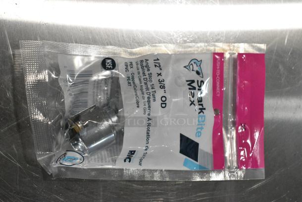 2 BRAND NEW SCRATCH AND DENT! Items Including Robot Coupe 118243S Replacement Fine Serrated Edge Blade and 92AUR23036 SharkBite Max™ UR23036 1/2" x 3/8" Brass Push-To-Connect Compression Angle Stop. 2 Times Your Bid! - Image 6 of 7
