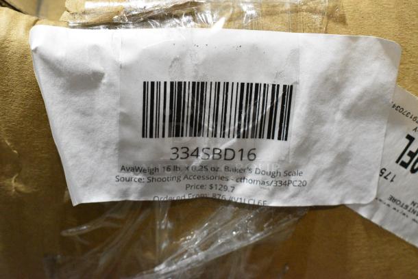 BRAND NEW SCRATCH AND DENT! 334SBD16 AvaWeigh 16 lb. x 0.25 oz. Baker's Dough Scale - Image 3 of 7