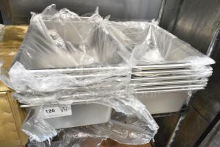 12 BRAND NEW SCRATCH AND DENT! 4070069 Choice Full Size 6" Deep Anti-Jam Stainless Steel Steam Table / Hotel Pan - 24 Gauge. 12 Times Your Bid!