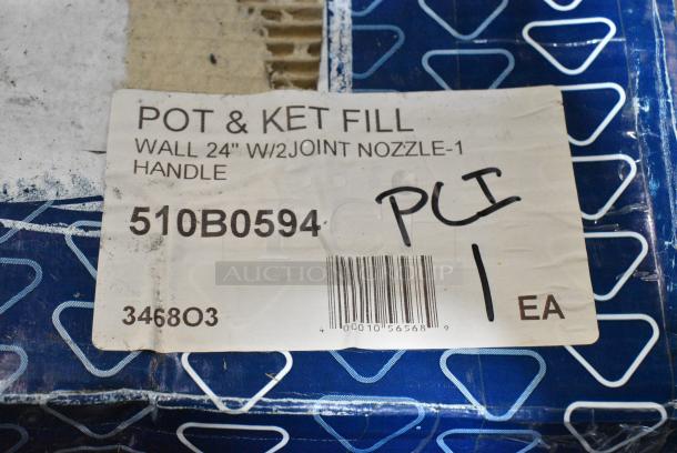 BRAND NEW SCRATCH AND DENT! 510B0594 T&S B-0594 24" Wall Mounted Pot Filler Faucet - Image 3 of 4