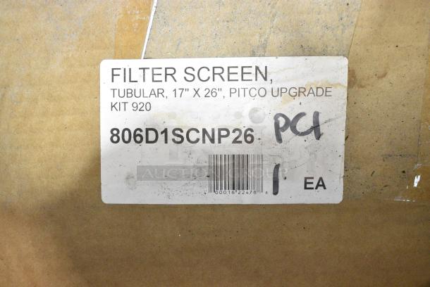 BRAND NEW SCRATCH AND DENT! 806D1SCNP26 Oil Solutions Group D1SCNP26 17" x 26" Tubular Filter Screen for D3ADA26P and D3ADAP28 - Image 2 of 2