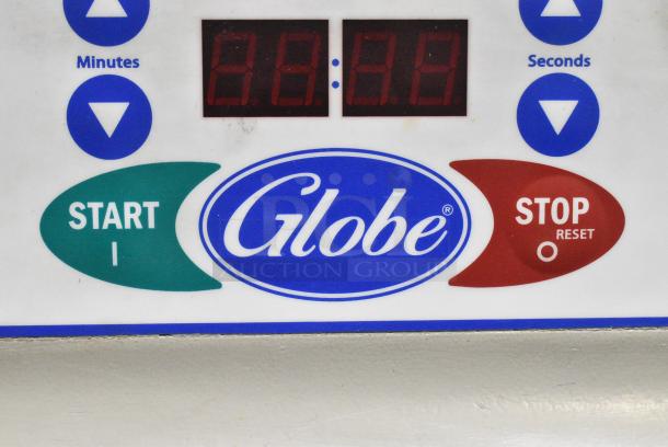 Globe SP60 Metal Commercial Floor Style 60 Quart Planetary Dough Mixer w/ Stainless Steel Mixing Bowl, Bowl Guard and Dough Hook Attachment. 220 Volts, 1 Phase. - Image 2 of 7