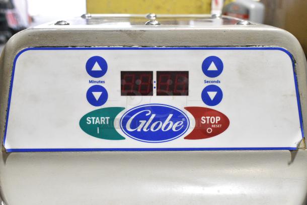 Globe SP60 Metal Commercial Floor Style 60 Quart Planetary Dough Mixer w/ Stainless Steel Mixing Bowl, Bowl Guard and Dough Hook Attachment. 220 Volts, 1 Phase. - Image 3 of 7