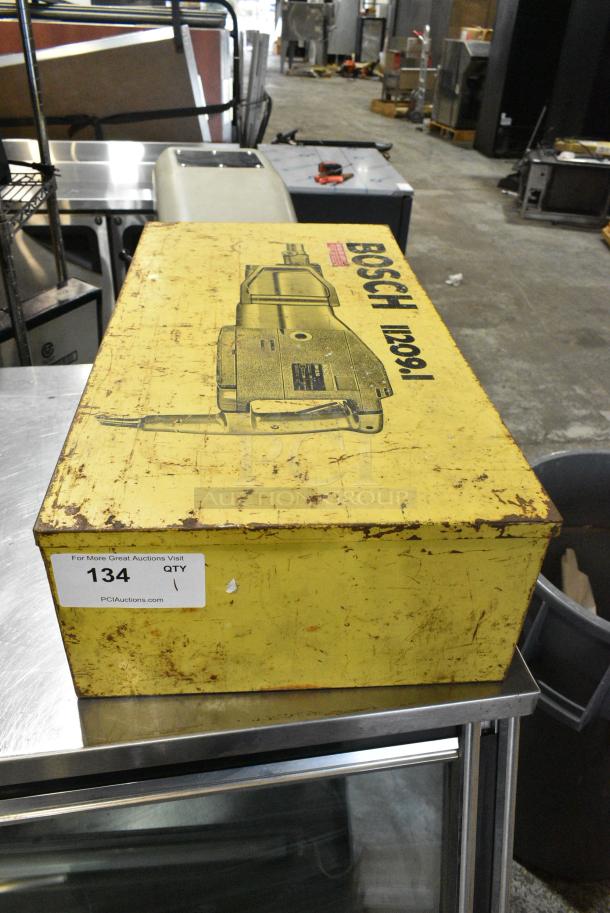 Bosch Yellow Metal Tool Box w/ Contents. - Image 1 of 6