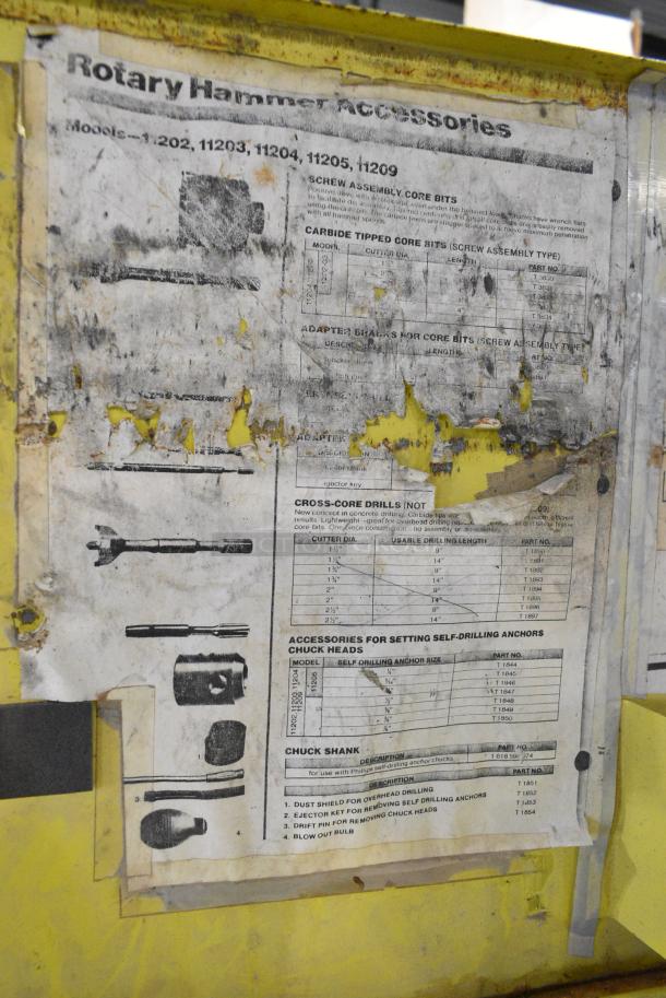 Bosch Yellow Metal Tool Box w/ Contents. - Image 3 of 6