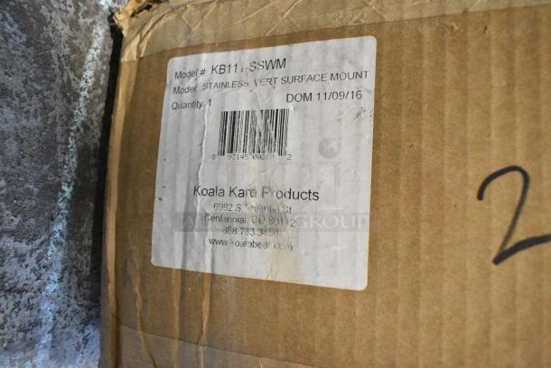 BRAND NEW SCRATCH AND DENT! Koala Kare KB111-SSWM Stainless Steel Diaper Changing Station - Image 3 of 3