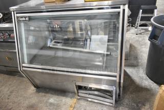Leader CDL48 S/C Stainless Steel Commercial Floor Style Deli Display Case Merchandiser. 115 Volts, 1 Phase. Cannot Test Due To Cut Power Cord