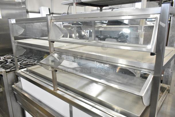 BRAND NEW SCRATCH AND DENT! Atlas DDC-4 Stainless Steel Commercial Buffet Station w/ Sneeze Guard. Tested and Working! - Image 3 of 5