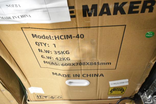 BRAND NEW SCRATCH AND DENT! Hoocoo HCIM-40 Stainless Steel Commercial Undercounter Self Contained Ice Machine. 115 Volts, 1 Phase. - Image 3 of 3