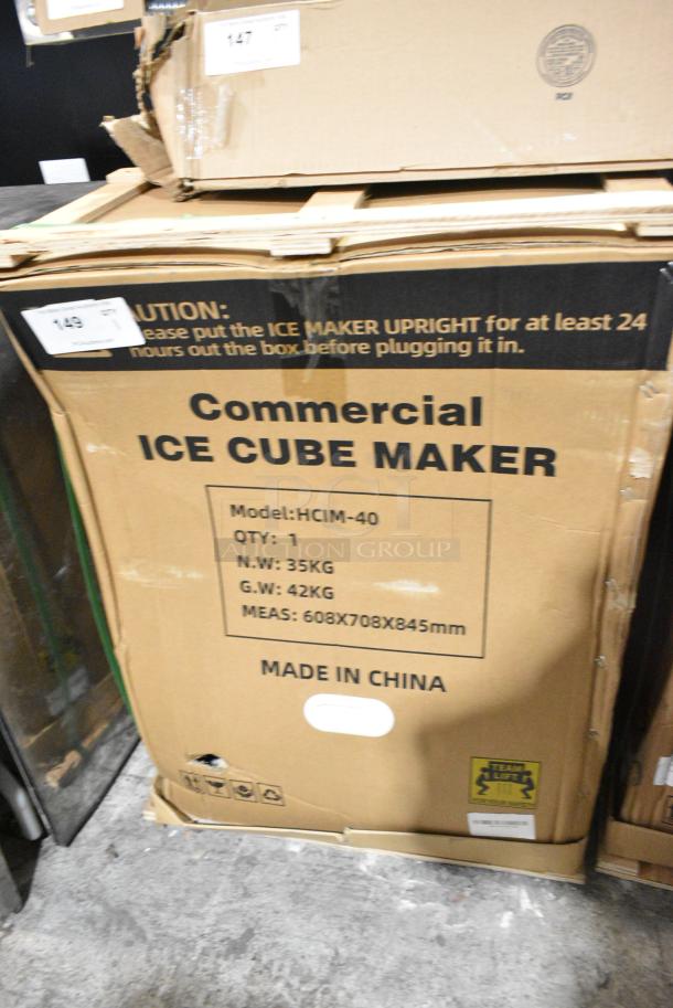 BRAND NEW SCRATCH AND DENT! Hoocoo HCIM-40 Stainless Steel Commercial Undercounter Self Contained Ice Machine. 115 Volts, 1 Phase. - Image 2 of 3
