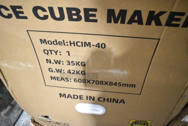 BRAND NEW SCRATCH AND DENT! Hoocoo HCIM-40 Stainless Steel Commercial Undercounter Self Contained Ice Machine. 115 Volts, 1 Phase. - Image 3 of 3