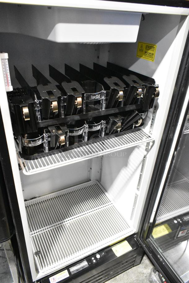 Imbera VR10 Metal Commercial Single Door Reach In Cooler Merchandiser w/ Poly Coated Racks. 115 Volts, 1 Phase. Tested and Working! - Image 3 of 4