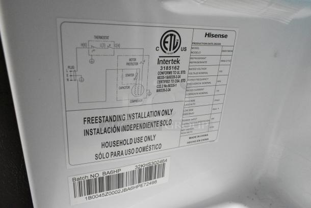 2023 Hisense WMS017M6XBE Mini Cooler. 115 Volts, 1 Phase. Tested and Working! - Image 4 of 4