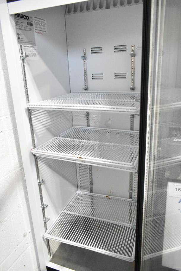 2019 Habco SE18 Metal Commercial Single Door Reach In Cooler Merchandiser w/ Poly Coated Racks. 115 Volts, 1 Phase. Tested and Working! - Image 3 of 4