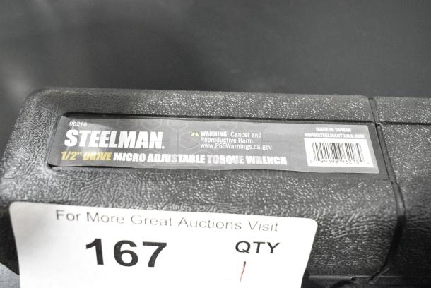 Steelman 1/2" Drive Micro Adjustable Torque Wrench in Hard Case. - Image 5 of 6