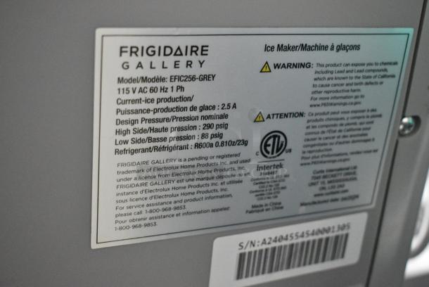 Frigidaire EFIC256-GREY Countertop Ice Maker. 115 Volts, 1 Phase. - Image 4 of 4