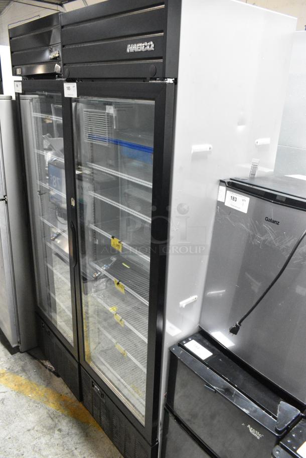 2019 Habco SE18 Metal Commercial Single Door Reach In Cooler Merchandiser w/ Poly Coated Racks. 115 Volts, 1 Phase. Tested and Working! - Image 1 of 4