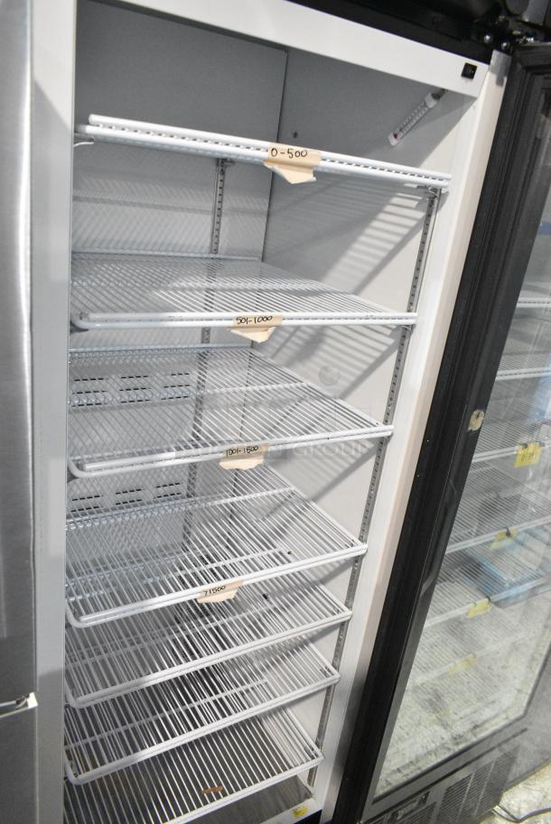 2019 Habco SE18 Metal Commercial Single Door Reach In Cooler Merchandiser w/ Poly Coated Racks. 115 Volts, 1 Phase. Tested and Working! - Image 3 of 4