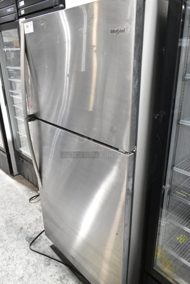 2020 Whirlpool WRT311FZDM01 Stainless Steel Cooler w/ Freezer. 115 Volts, 1 Phase. Tested and Working! - Image 1 of 7