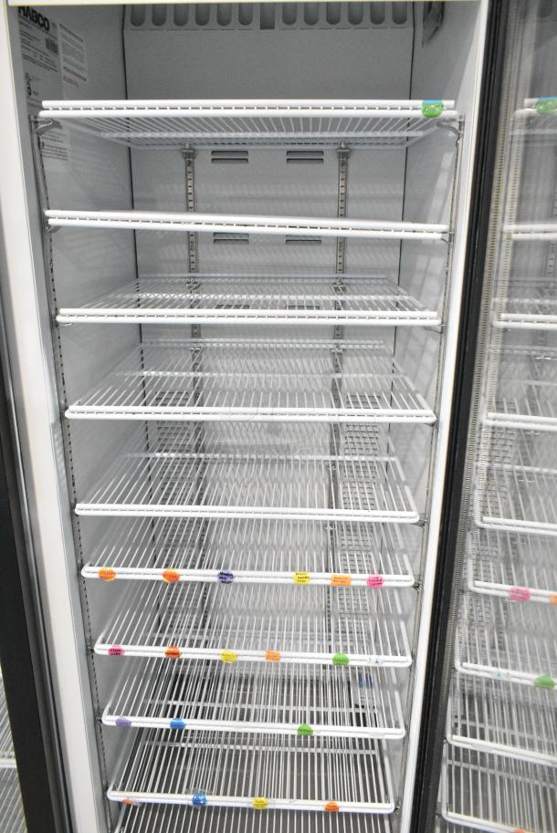 2019 Habco SE18 Metal Commercial Single Door Reach In Cooler Merchandiser w/ Poly Coated Racks. 115 Volts, 1 Phase. Tested and Working! - Image 3 of 4