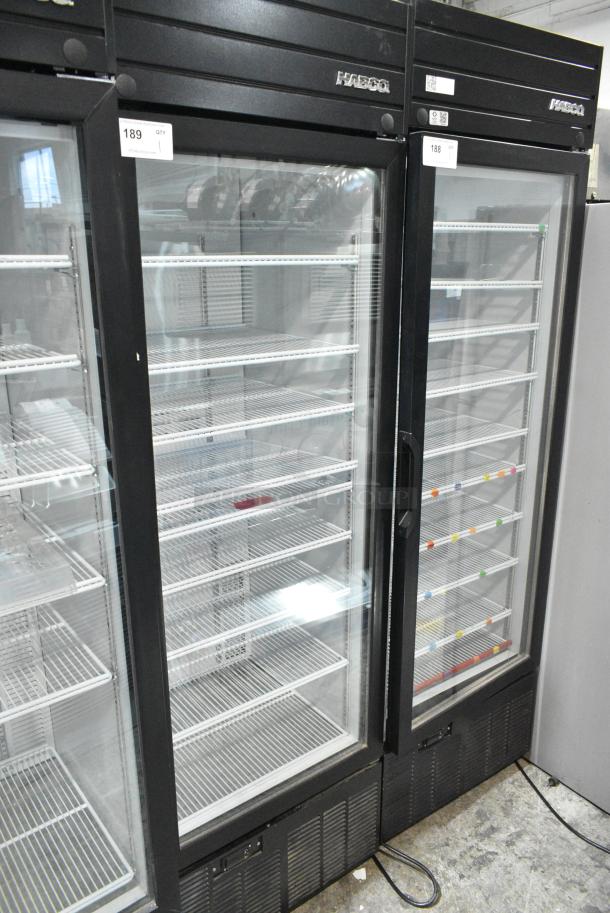 2019 Habco SE18 Metal Commercial Single Door Reach In Cooler Merchandiser w/ Poly Coated Racks. 115 Volts, 1 Phase. Tested and Working! - Image 1 of 4