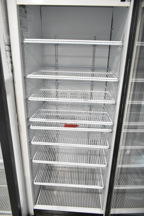 2019 Habco SE18 Metal Commercial Single Door Reach In Cooler Merchandiser w/ Poly Coated Racks. 115 Volts, 1 Phase. Tested and Working! - Image 3 of 4