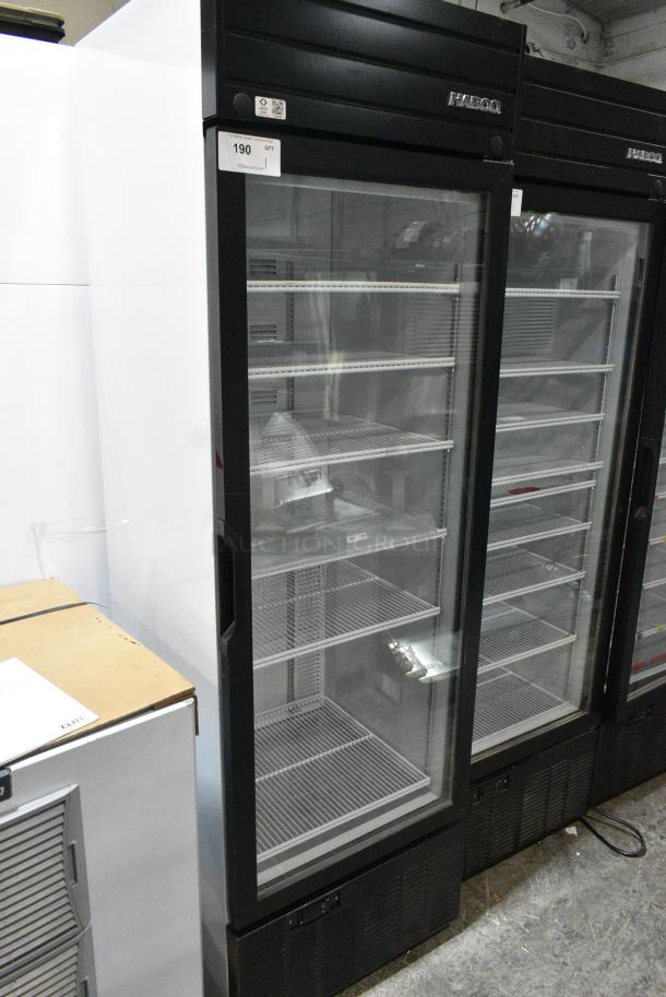 2019 Habco SE18 Metal Commercial Single Door Reach In Cooler Merchandiser w/ Poly Coated Racks. 115 Volts, 1 Phase. Tested and Working! - Image 1 of 4