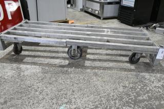Metal Commercial Dolly on Casters.