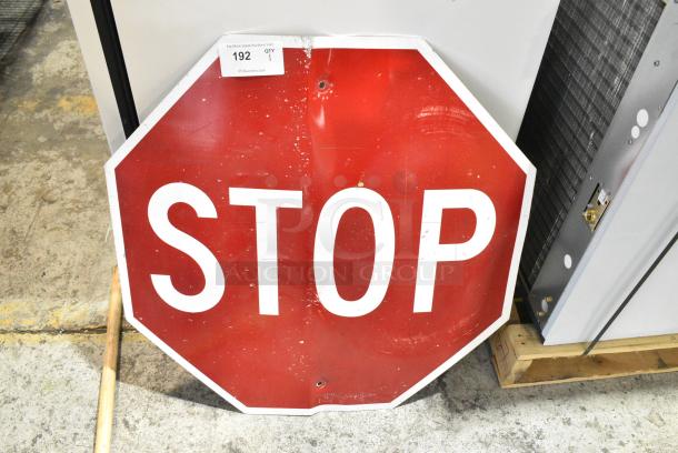 Metal Stop Sign. - Image 1 of 2