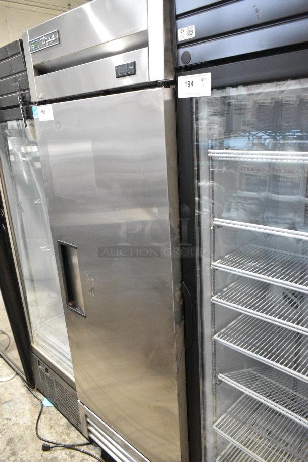 2018 True T-19F-HC Stainless Steel Commercial Single Door Reach In Freezer w/ Poly Coated Racks. 115 Volts, 1 Phase. Tested and Working! - Image 1 of 5