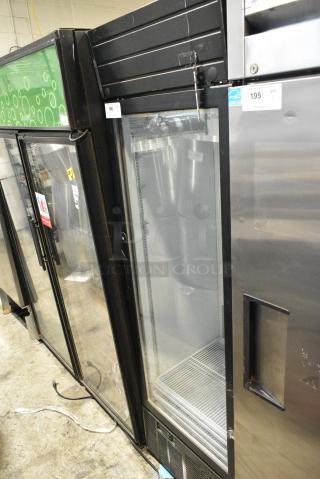 2019 Habco SE18 Metal Commercial Single Door Reach In Cooler Merchandiser w/ Poly Coated Racks. 115 Volts, 1 Phase. Tested and Working!