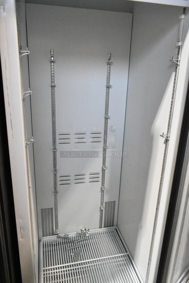 2019 Habco SE18 Metal Commercial Single Door Reach In Cooler Merchandiser w/ Poly Coated Racks. 115 Volts, 1 Phase. Tested and Working! - Image 3 of 4
