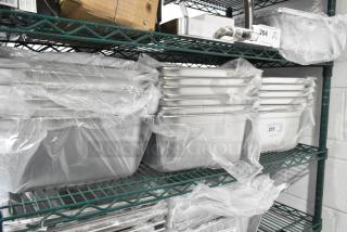 18 BRAND NEW SCRATCH AND DENT! Stainless Steel Full Size Drop In Bins. 1/1x6. 18 Times Your Bid!