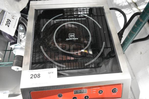 BRAND NEW SCRATCH AND DENT! 2024 Avantco 177IC3500 Stainless Steel Comercial Countertop Induction Range / Cooker. 208-240 Volts, 1 Phase. - Image 4 of 5