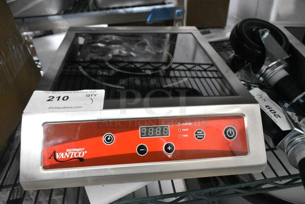 BRAND NEW SCRATCH AND DENT! 2023 Avantco 177IC3500 Stainless Steel Commercial Countertop Induction Range / Cooker. 208-240 Volts, 1 Phase. - Image 4 of 6