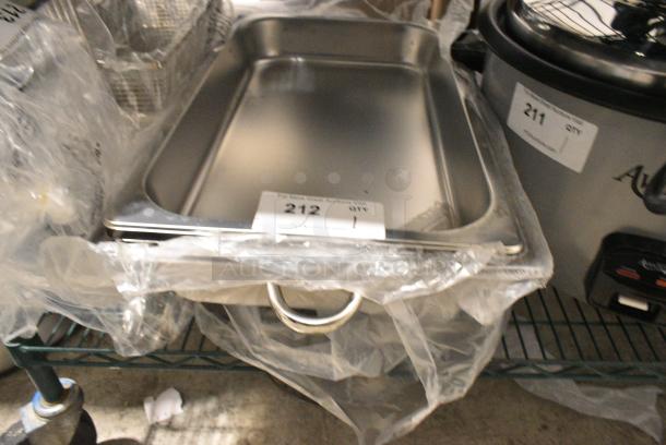 BRAND NEW SCRATCH AND DENT! Stainless Steel Chafer Frame w/ Drop In Bin - Image 1 of 3