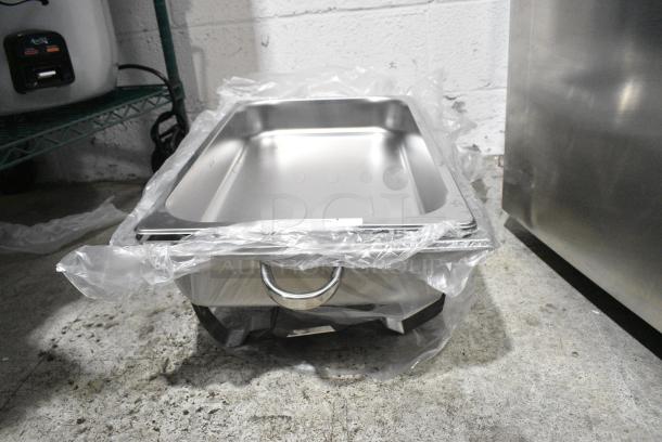 BRAND NEW SCRATCH AND DENT! Stainless Steel Chafer Frame w/ Drop In Bin - Image 2 of 3