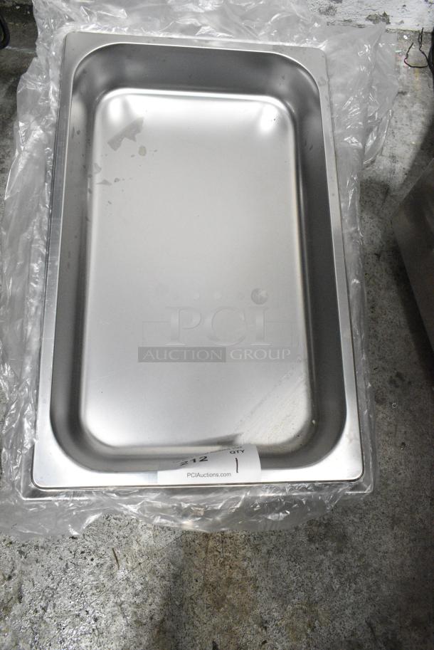 BRAND NEW SCRATCH AND DENT! Stainless Steel Chafer Frame w/ Drop In Bin - Image 3 of 3