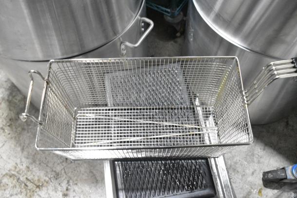 3 BRAND NEW SCRATCH AND DENT! 190FB1366 13 1/4" x 6 1/2" x 5 7/8" Fryer Basket with Front Hook. 3 Times Your Bid! - Image 3 of 5