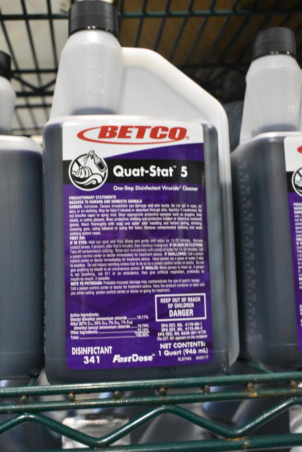 40 BRAND NEW SCRATCH AND DENT! Betco Quat-Stat 5 One Step Disinfectant Virucide Cleaner Jugs. 40 Times Your Bid! - Image 2 of 3