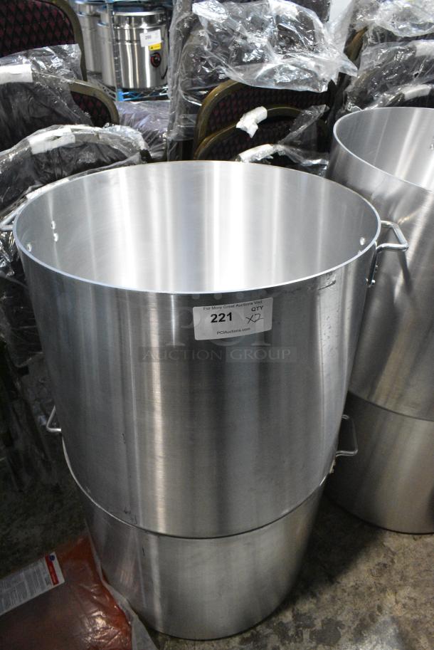2 BRAND NEW SCRATCH AND DENT! Choice 471SP140QTHD 140 Qt. Heavy Weight Aluminum Stock Pot. 2 Times Your Bid! - Image 2 of 4