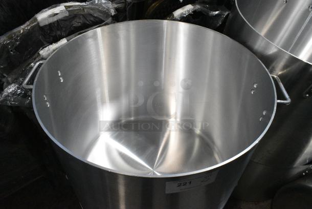 2 BRAND NEW SCRATCH AND DENT! Choice 471SP140QTHD 140 Qt. Heavy Weight Aluminum Stock Pot. 2 Times Your Bid! - Image 3 of 4
