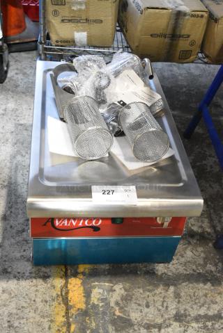 BRAND NEW SCRATCH AND DENT! Avantco 177PC201 Stainless Steel Commercial Countertop Electric Powered Pasta Cooker. 208-240 Volts, 1 Phase.