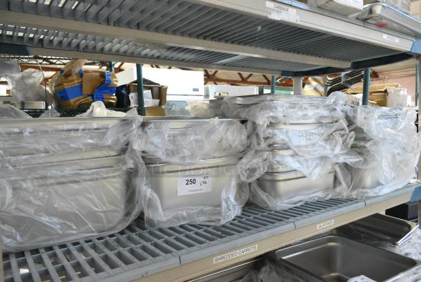 36 BRAND NEW SCRATCH AND DENT! Various Stainless Steel Drop In Bins Including Half Size. 36 Times Your Bid! - Image 1 of 3