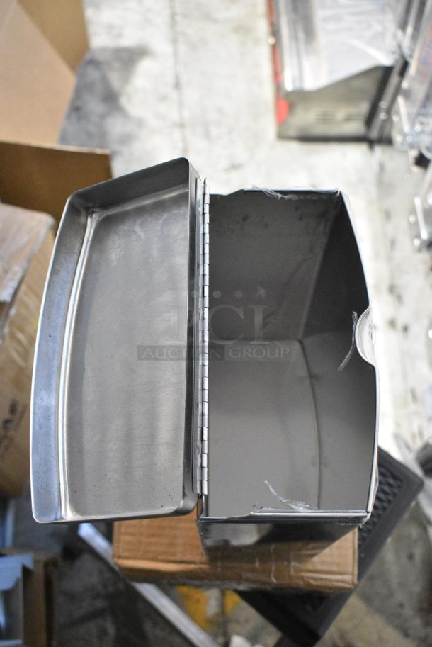 BRAND NEW SCRATCH AND DENT! Bobrick B-270 Stainless Steel Sanitary Napkin Receptacle - Image 3 of 6